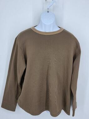 VTG Bass Pro Shops Thermal Underwear Set XL Made In USA Brown Long Johns Set